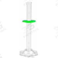 SIBATA Graduated Cylinder: 5 mL, A, To Contain (TC), 0.1 mL Graduation Increments - mL (MPN 2351A-5). Key specifications — ASTM Specification: E1272; Brand: SIBATA; USP Specification: Type I; Closure Included: No; Includes: Bumper.
