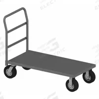 APPROVED VENDOR Platform Truck: 1,500 lb, 72 in L x 36 in W x 13 7/8 in H Deck, Solid, 12 ga Deck (MPN EPT367210SPN95). Key specifications — Side Panel Type: No Side Panels; Brand: APPROVED VENDOR; Color: Gray; Caster/Wheel Configuration: (2) Rigid.