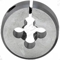 CLE-LINE Round Threading Die: M2.5x0.45 Metric, 13/16 in OD, Adj, High Speed Steel (MPN C65721)