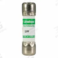 Solar Fuse: SPF Series, Fast-Acting, 15 A, 1,000 V DC (MPN SPF015). Key specifications — Series: SPF; Brand: LITTELFUSE.