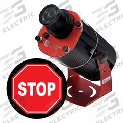 LASERGLOW TECHNOLOGIES Fixed Image Projector: Projector, Lens and Image Template, Stop, 80 W (MPN HSV8F063X). Key specifications — Brand: LASERGLOW TECHNOLOGIES; Includes: Mounting Brackets; Watts: 80 W; Legend/Background Color: Stop; Manufacturer Part Number: HSV8F063X; Product Type: Projector, Lens and Image Template.