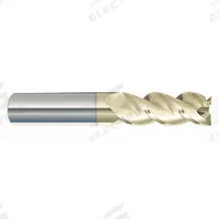 APPROVED VENDOR Corner Radius End Mill: Carbide, ZrN Coated, 3 Flute, 7/32" Mill Dia, 3/4" LOC (MPN 283-218750D)