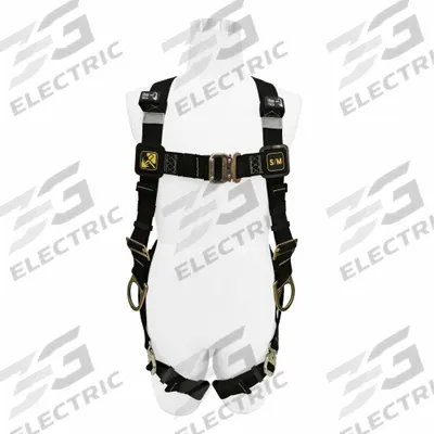 MILLER BY PIP Miller Full Body Harness Welding: Hot Work, 420 lb Wt Capacity, Crossover Harness - Hot Work Vest-Style Harnesses for General Fall Arrest