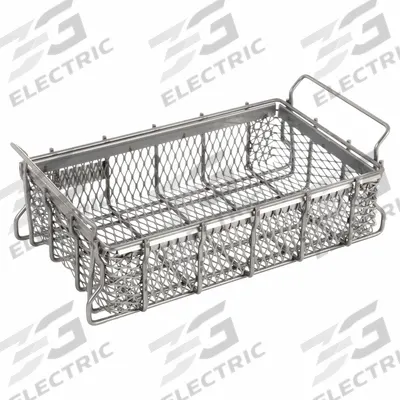 MARLIN STEEL WIRE PRODUCTS Parts Washer Basket: Rectangular, Stainless Steel, Silver - Rectangular Parts Washer Baskets