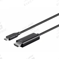 MONOPRICE USB Cable: Type C End 1, HDMI End 2, Black, 6 ft Lg, 3.1 USB Specification, USB Cable (MPN 24441). Key specifications — End 1 Connection Type: Type C; Color: Black; Brand: MONOPRICE; Product Type: USB Cable; End 2 Connection Type: HDMI.