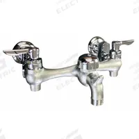 AMERICAN STANDARD Straight Service Sink Faucet: Wall, Centerset, Cast Brass, Chrome, Straight (MPN 8351076.004). Key specifications — Color/Finish: Chrome; Includes: Vacuum Breaker.