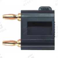 POMONA Mini Double Banana Jack: 1/2 in Lg, 5 A Max Current Measurement, 60 V Max Volt Measurement (MPN 2035-0). Key specifications — Manufacturer Part Number: 2035-0; Body Material: Thermoplastic; Brand: POMONA; Color: Black.