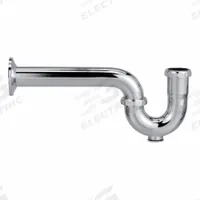 ZURN Trap: Brass, Chrome-Plated, Silver, 1 1/2 in Nominal Pipe Size, 12 1/2 in Overall Lg (MPN ZR371-PC). Key specifications — Finish: Chrome-Plated; Includes: Nuts; Includes Cleanout: Yes; Brand: ZURN.