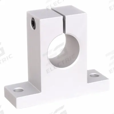 Dayton Mounted Linear Bearing: For 1/2 in Shaft Dia, Anodized Aluminum - Support Blocks for Linear Shafting