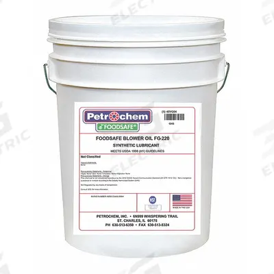 PETROCHEM Compressor Oil: 5 gal, Pail, 50 SAE Grade, 220 ISO Viscosity Grade - Air Compressor Oils