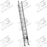 LOUISVILLE LADDER Extension Ladder: 20 ft Ladder Size, Aluminum, 300 lb Load Capacity, 37 lb Wt (MPN AE2220). Key specifications — Color: Silver; Brand: LOUISVILLE LADDER; Removable Fly: Fixed.