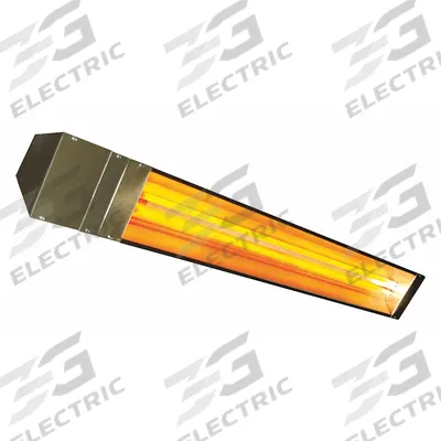 FOSTORIA Electric Infrared Heater: 4000W Watt Output, 208V AC, 1 Phase, Hardwired - Indoor/Outdoor Suspended Infrared Radiant Electric Ceiling Heaters