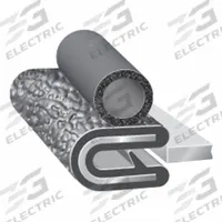 TRIM LOK INC Trim Seal: Rounded, 25 ft Overall Lg, PVC Outer, EPDM Bulb, 3/8 in Leg Lg (MPN 7M062B3X1/16A-25). Key specifications — Standards: UL 50E; Bulb Material: EPDM; Brand: TRIM LOK INC; Color: Black; Outer Material: PVC; Profile Shape: Rounded.