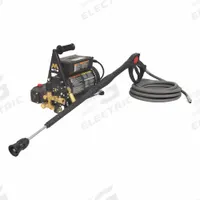 MI-T-M Electric Pressure Washer: Carry, 120 V – Single-Phase, 1,500 psi, 2 gpm, 2 hp (MPN CD-1502-4MUH). Key specifications — Pump Drive: Direct; Brand: MI-T-M; Water Intake: Cold Water Only.