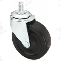APPROVED VENDOR Stem Caster: Swivel, 4 in Wheel Dia., 1 1/4 in Wheel Wd, Rubber, 1 in Stem Lg (MPN 32J873). Key specifications — Brand: APPROVED VENDOR; Thread Size: 1/2"-13; Roll Up: Swivel.