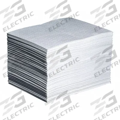 PIG Sorbent Pad: 14 1/16 oz Volume Absorbed Per Pad, 20 in x 15 in Pad Size (L x W) - Sorbent Pads