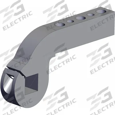 SMC Power Clamp Cylinder Arm: CKZ, CKZ2N, CKZ2N 63 TF-120 RT - Clamp Arms for Round Body Clamp Cylinders
