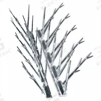 BIRD-X Bird Repellent Spikes: Std, Plastic Base, Clear, 25 ft Overall Lg, Plastic Spikes, 25 PK (MPN SP-25). Key specifications — Brand: BIRD-X; Spike Material: Plastic; Targeted Birds: Crows; Base Material: Plastic; Ledge Width: Standard.