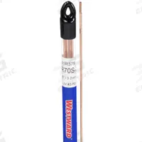 WESTWARD TIG Welding Rod: Carbon Steel, ER70S-2, 1/8" x 36", 1 lb (MPN 41R379). Key specifications — Brand: WESTWARD; Yield Strength (As Welded): 58 ksi; Tensile Strength (As Welded): 70 ksi.