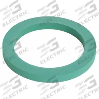 Cam and Groove Gasket: 4 in For Coupling Size, Green, 4 7/8 in Outside Dia, Flat, 0.25 in Thick, FKM (MPN GASK-QCV400-G). Key specifications — Color: Green; Color Code Stripe: None; Metal Detectable: No; Durometer: 60A; Gasket Material: FKM; Brand: APPROVED VENDOR.
