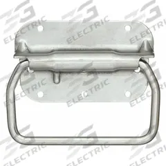MONROE PMP Folding Pull Handle: Unthreaded Holes, Stainless Steel, Silver, #10 Screw Size, 0.31 in (MPN PH-0288). Key specifications — Brand: MONROE PMP; Projection Type: Non-Recessed; Material: Stainless Steel; Finish: Dull; Color: Silver; Folding Type: Folding; Mounting Type: Unthreaded Holes; Screw Size: #10.