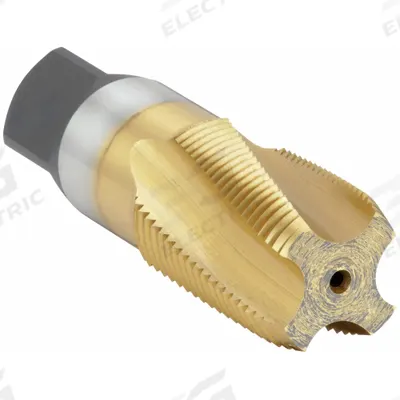 WIDIA GTD Spiral Flute Tap: 3/4"-14 NPT, 4 Flute, Taper Chamfer, TiN Coated Cobalt (MPN VTSFT8007) - Spiral-Flute Pipe Taps