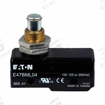 EATON Snap Action Switch: Plunger Actuator, SPDT - Plunger Snap-Action Switches