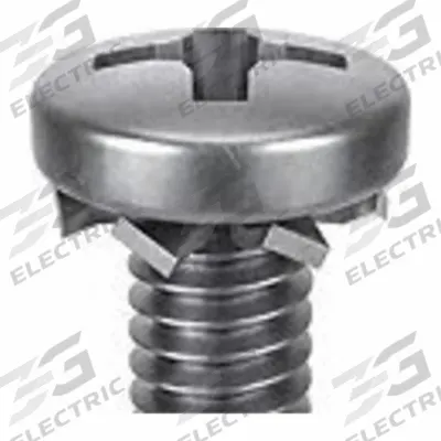 SEMS Screw: External Tooth, #10-24 Thread Size, 1/2 in Lg, Stainless Steel, Passivated - Machine Screws with External Tooth Lock Washers