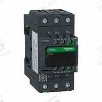 SCHNEIDER IEC Magnetic Contactor: Non-Reversing, 3 Poles, 3NO Contacts, 65 A, 24V AC/48V AC Coil (MPN LC1D65ABNE). Key specifications — Brand: SCHNEIDER; Integrated Surge Suppression: No; Nominal Coil Voltage @ 60Hz: 48V AC.