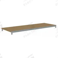 TENNSCO Shelf: 42 in x 12 in, 550 lb Load Capacity, Particleboard, Gray, Shelf (MPN ZAES-4212D). Key specifications — Decking Material: Particleboard; Includes: (2) Beams; Decking Finish: Unfinished; Shelf Configuration: Single Straight; Color: Gray; Frame Material: Steel; Brand: TENNSCO; Frame Finish: Zinc Plated.