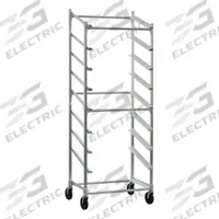 NEW AGE INDUSTRIAL Slant Display Rack: 9 Shelves, 0 Traverses, 77 1/4 in Ht, 22 in Dp, NSF Certified (MPN 1139)