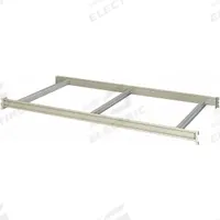 HALLOWELL Bulk Rack Shelf: 72 in x 36 in x 3 1/8 in, 14 ga Beams, 3,500 lb Load Capacity (MPN HBRL7236PL). Key specifications — Frame Finish: Powder Coated; Frame Material: Steel; Color: Light Gray; Includes: Cross Bars; Brand: HALLOWELL.