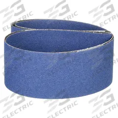 NORTON Sanding Belt: 3 1/2 in W x 15 1/2 in L, Zirconia Alumina, 80 Grit, X Wt Polyester Backing (MPN 78072753074). Key specifications — Series: BlueFire R823P; Brand: NORTON.