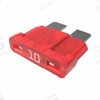 LITTELFUSE Automotive Fuse: ATOF Series, Fast-Acting, 10 A, 32 V DC, Indicating (MPN 0287010.PXCN). Key specifications — Series: ATOF; Brand: LITTELFUSE.