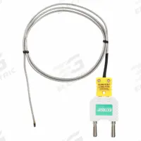 EXTECH Bead Wire Temperature Probe: -58°F to 1,000°F /-50°C to 538°C, Type K, Rounded Tip (MPN TP875). Key specifications — Brand: EXTECH; Cable Material: Nickel-Chromium ,Nickel-Silicon; Cable Length: 39 in; Accuracy: ±2.5 °C or ±0.75 % of Reading, Whichever is Greater.