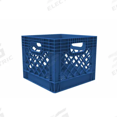 ORBIS Dairy Case/Dairy Crate: 13 1/8 in x 13 1/8 in x 12 1/8 in, 12 1/8 in Bottom Inside Lg - Fully Vented Milk-Crate-Style Containers