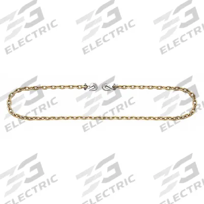 CAMPBELL 3/8Inx25Ft Gr 70 Binder Chain W/Hooks: 70, 1/2 in Overall Wd, 25 ft Overall Lg - Recovery Chains