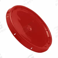 GRAINGER Lid: Gasketed, 12 1/4 in Overall Dia, Red, Plastic, 12 1/4 in Dia. 1 1/4 in L x 12 1/4 in W (MPN 878HN3). Key specifications — attr1265148: Not Rated; attr1188872: GRAINGER; attr1265149: Not Rated; attr1188855: 878HN4; attr1188854: Plastic; attr1188856: 878HN6.