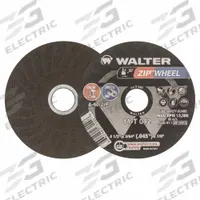 WALTER SURFACE TECHNOLOGIES Abrasive Cut-Off Wheel: Type 1, 4 1/2" x 3/64" x 7/8", Aluminum Oxide (MPN 11T042). Key specifications — Series: ZIPCUT; Brand: WALTER SURFACE TECHNOLOGIES.