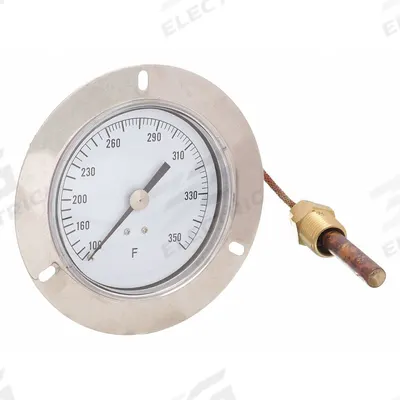 APPROVED VENDOR Analog Panel Mount Thermometer: 100°F to 350°F, ±1°F Scale Division - General Purpose Panel Mount Dial Thermometers