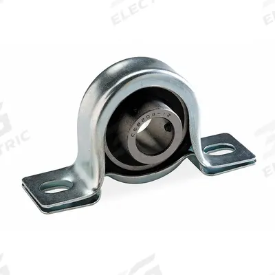 Dayton Pillow Block Bearing: 3/4 in Bore, Steel, Set Screws, 1 3/16 in Shaft Ht - Stamped Steel Pillow Block Ball Bearings
