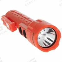 NIGHTSTICK Flashlight: 235 lm, 9.5 hr Run Time at Max. Brightness, 181 m Max Beam, 3 Light Outputs (MPN NSP-2422R). Key specifications — Brand: NIGHTSTICK; Battery Requirements - Broad: Includes 3 AA.