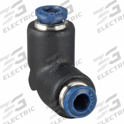 AIGNEP USA Push-Fit Adapter Fitting: 1/8 in OD x 1/8 in OD Size - Nylon & Nickel-Plated Brass Tube Fittings