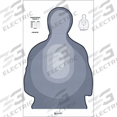 ACTION TARGET Shooting Range Targets: Paper, Silhouette Target, 3 1/3 ft Ht, 25 in Wd - Silhouette Targets
