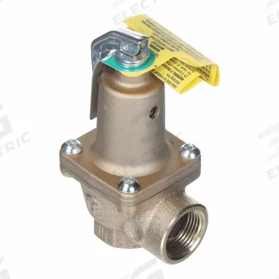 Watts Pressure Relief Valve: FNPT x FNPT, 3/4 in x 3/4 in, Copper Silicon Alloy - ASME Section IV Hot Water Pressure Relief Valves