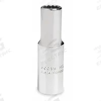 PROTO Socket: Metric, 3/8 in Drive Size, 10 mm Socket Size, 12-Point, Deep, Chrome, Socket (MPN J5010M). Key specifications — attr1204417: PROTO; attr1204392: Chrome.