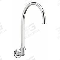 CHICAGO FAUCETS Spout: Spout, Gooseneck, Swivel Spout, Brass, Polished Chrome, 1.5 gpm Flow Rate (MPN 629-GN8FCABCP). Key specifications — Includes: Mounting Hardware; Product Type: Spout; Spout Style: Swivel; Body Material: Brass; Color/Finish: Polished Chrome; Brand: CHICAGO FAUCETS.