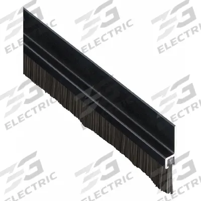 PEMKO Door Sweep: Brush Insert, Aluminum, 48 in Lg, 1/4 in Wd - Door Sweeps