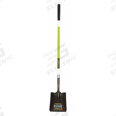 SEYMOUR MIDWEST Square Point Shovel: Steel Blade, 14 ga, Straight Handle Type - Square Point Shovels