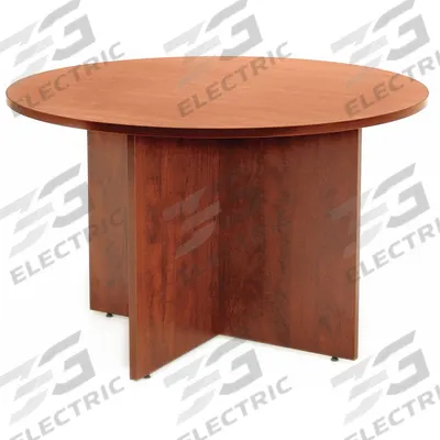 REGENCY Conference Table: Round, Laminate, Cherry, 29 in Overall Ht, 42 in Overall Dia - Round Conference Tables